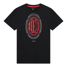 AC Milan Logo T-Shirt - Kids, Black