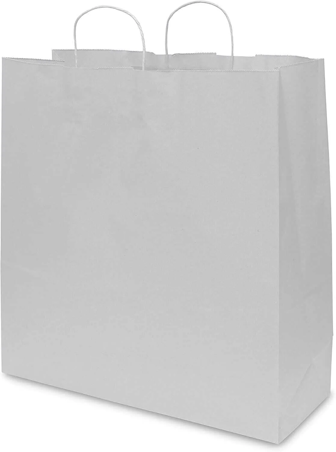 18x7x18.75 Extra Large White Paper Bags with Handles