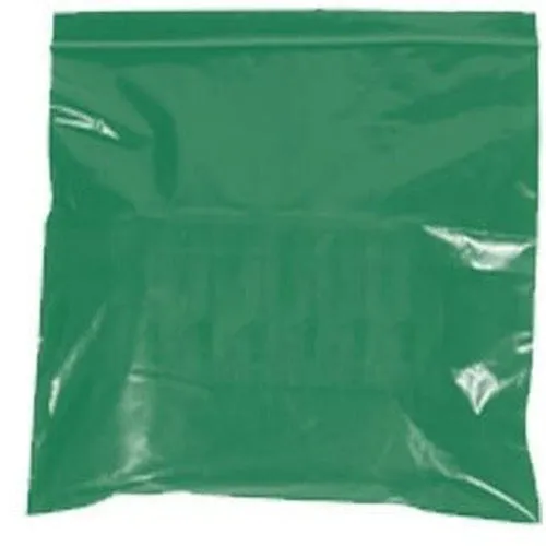 3" x 3" - 2 mil Green Reclosable Poly Bags