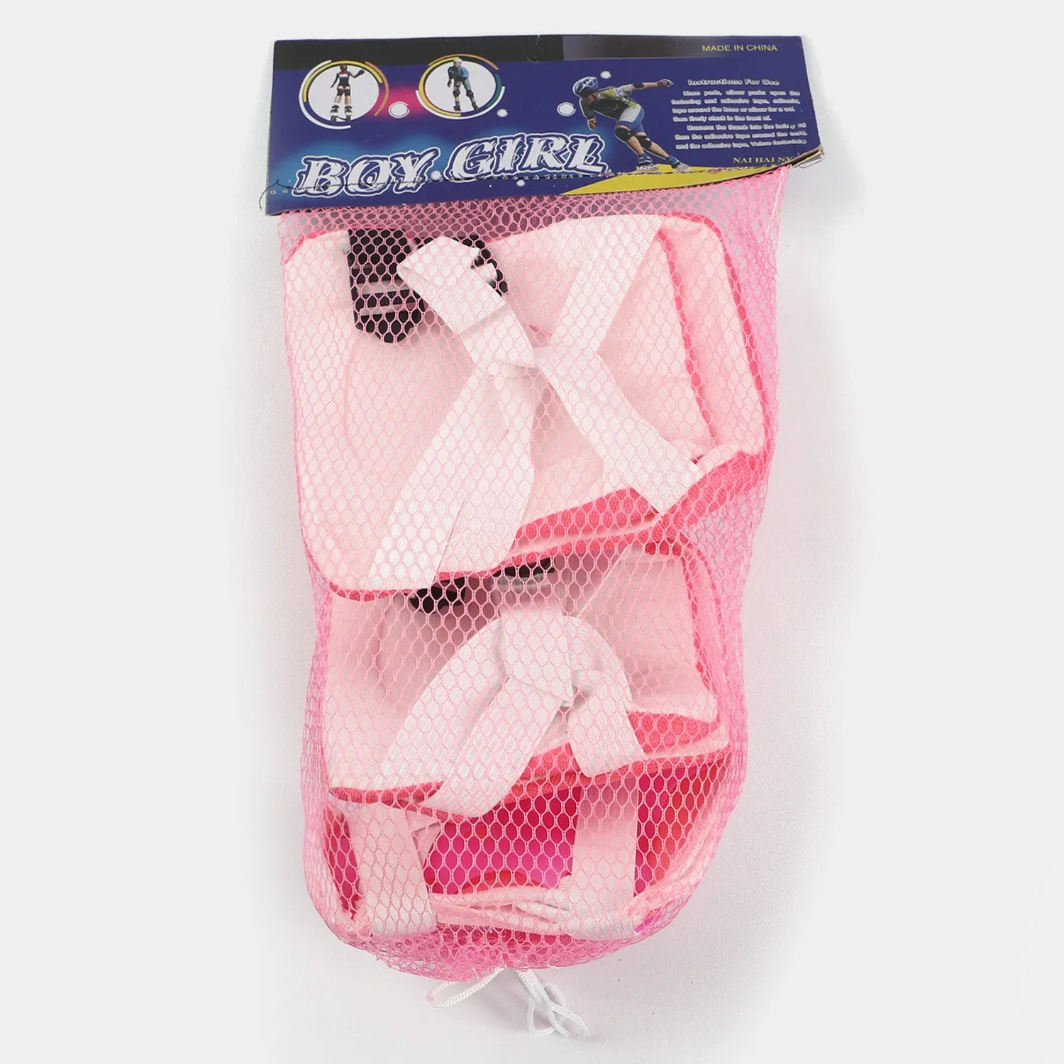 6 IN 1 PROTECTION SAFETY PADS SET FOR KIDS - PINK