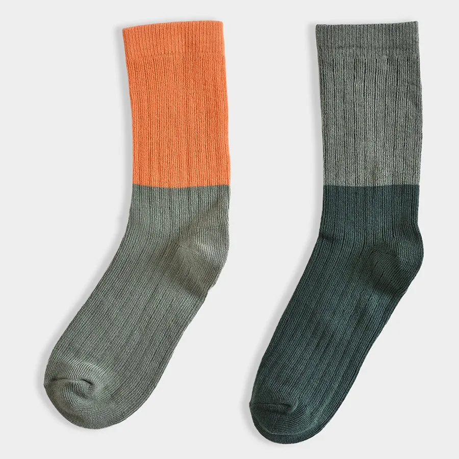 Adventure Dual Colored Knitted Socks Pack of 2