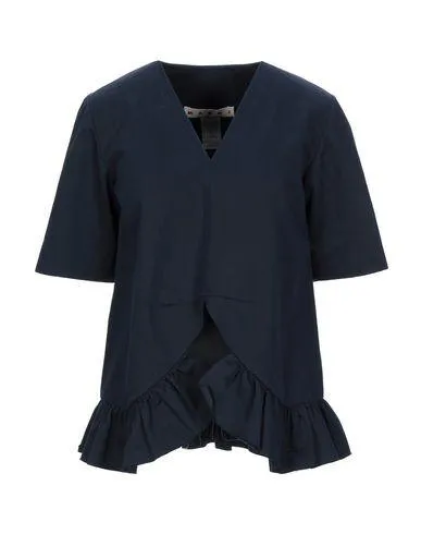 Alberta Ferretti Women Blouse Dark blue 8 UK