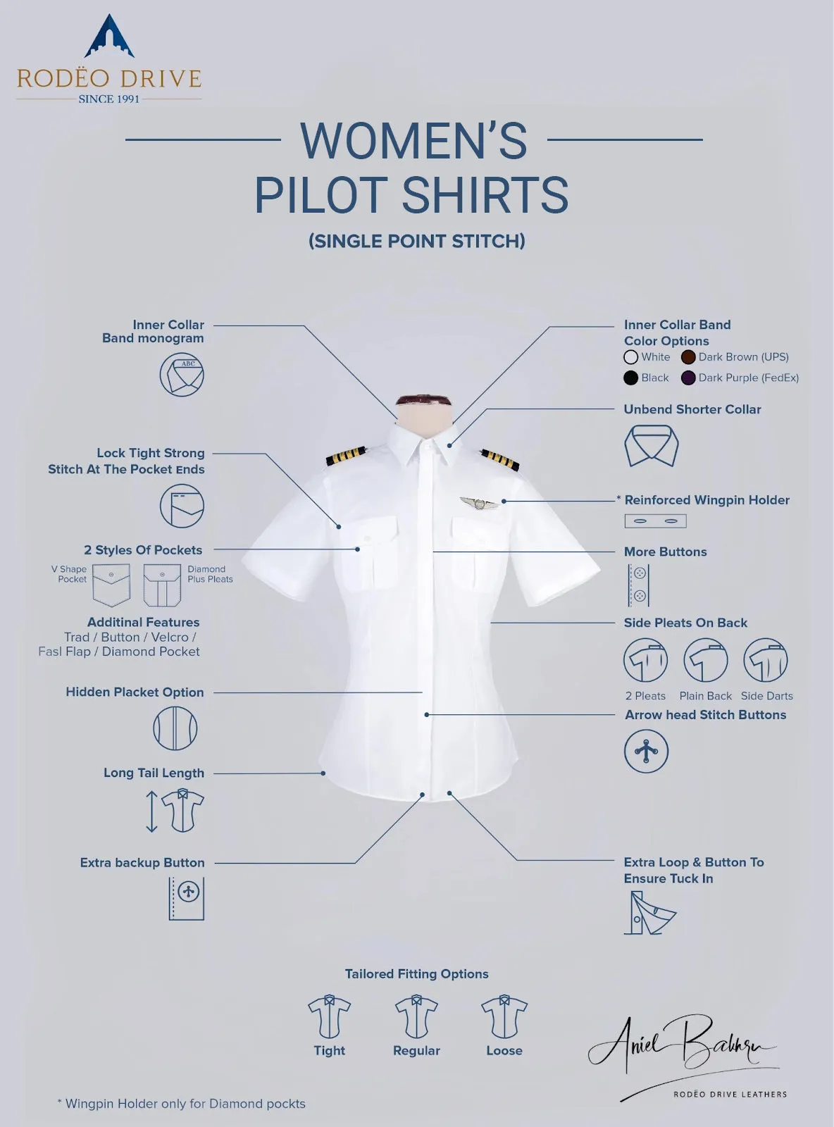 All Airlines Custom Women's Pilot