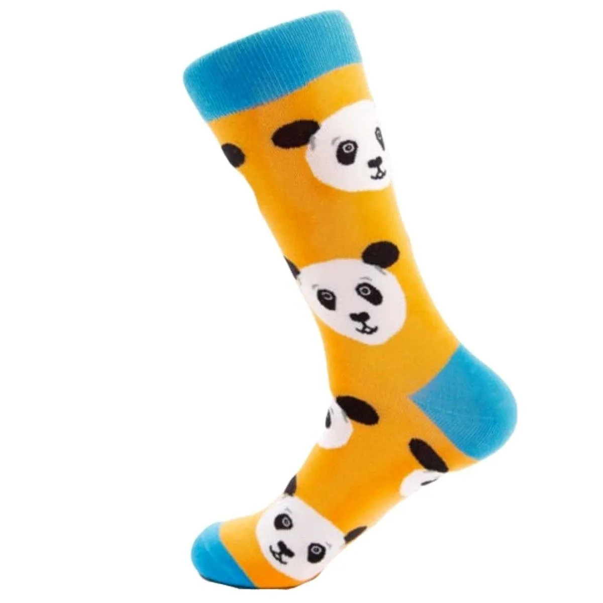 Animal Socks Pandas | Yellow