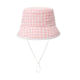 Barrel Kids Reversible Aqua Bucket Hat-WHITE