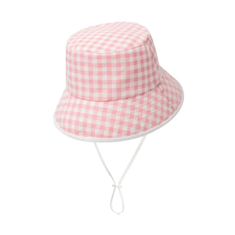 Barrel Kids Reversible Aqua Bucket Hat-WHITE