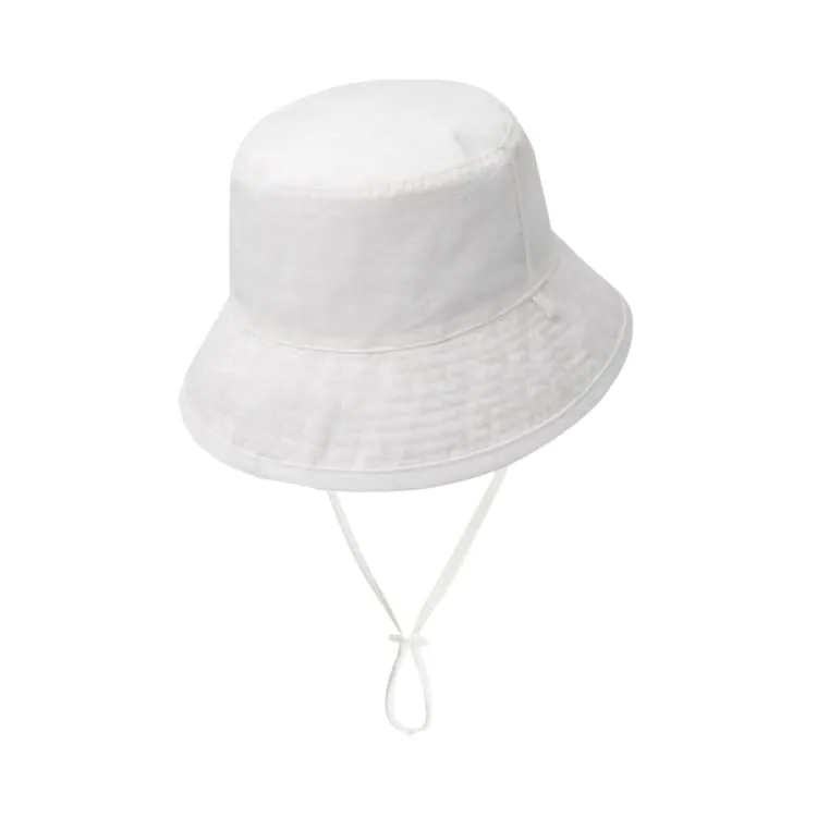 Barrel Kids Reversible Aqua Bucket Hat-WHITE