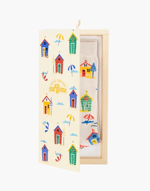 Beach Houses Women's Sock Card