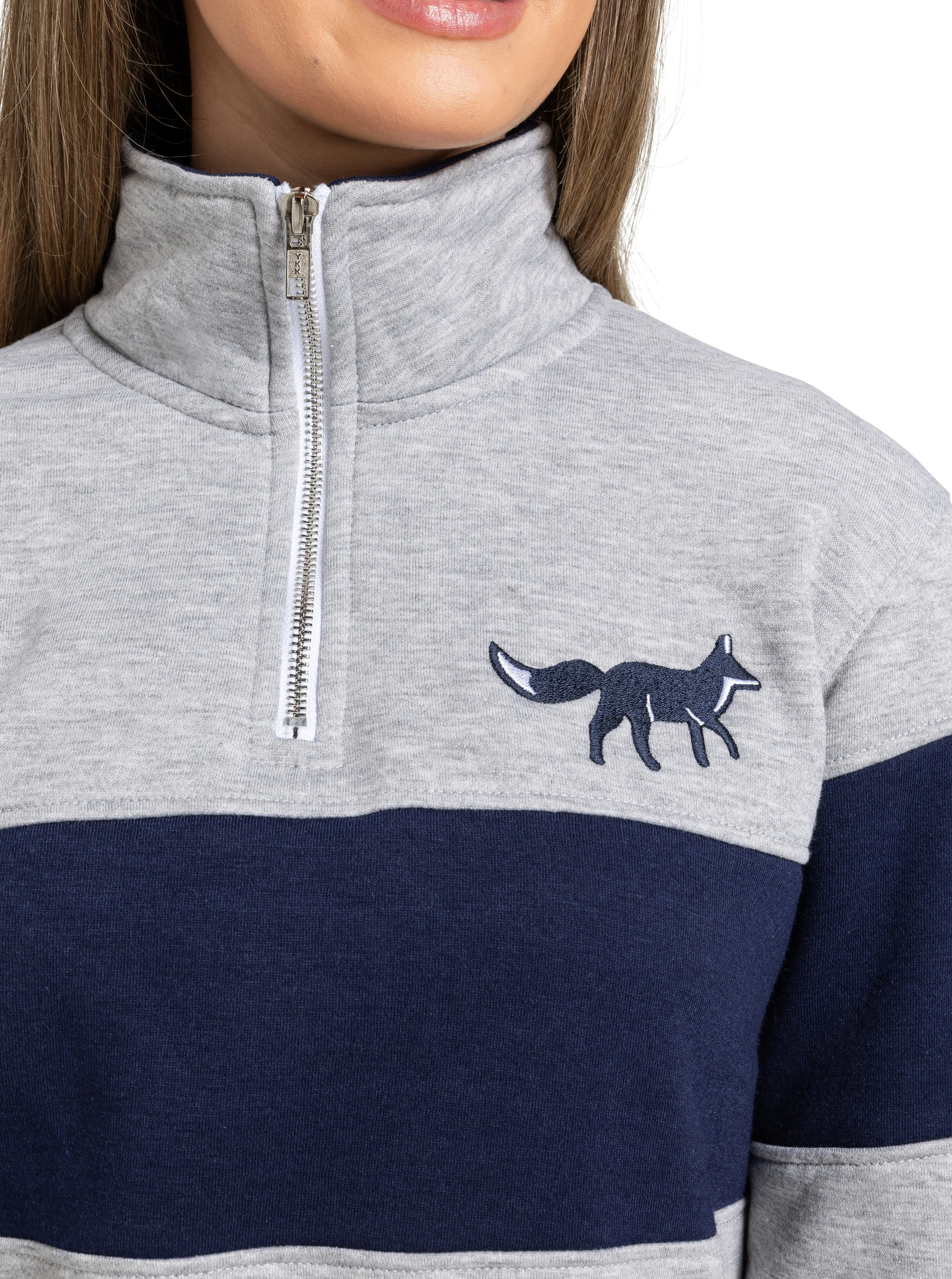 Burford Quarter Zip | Grey