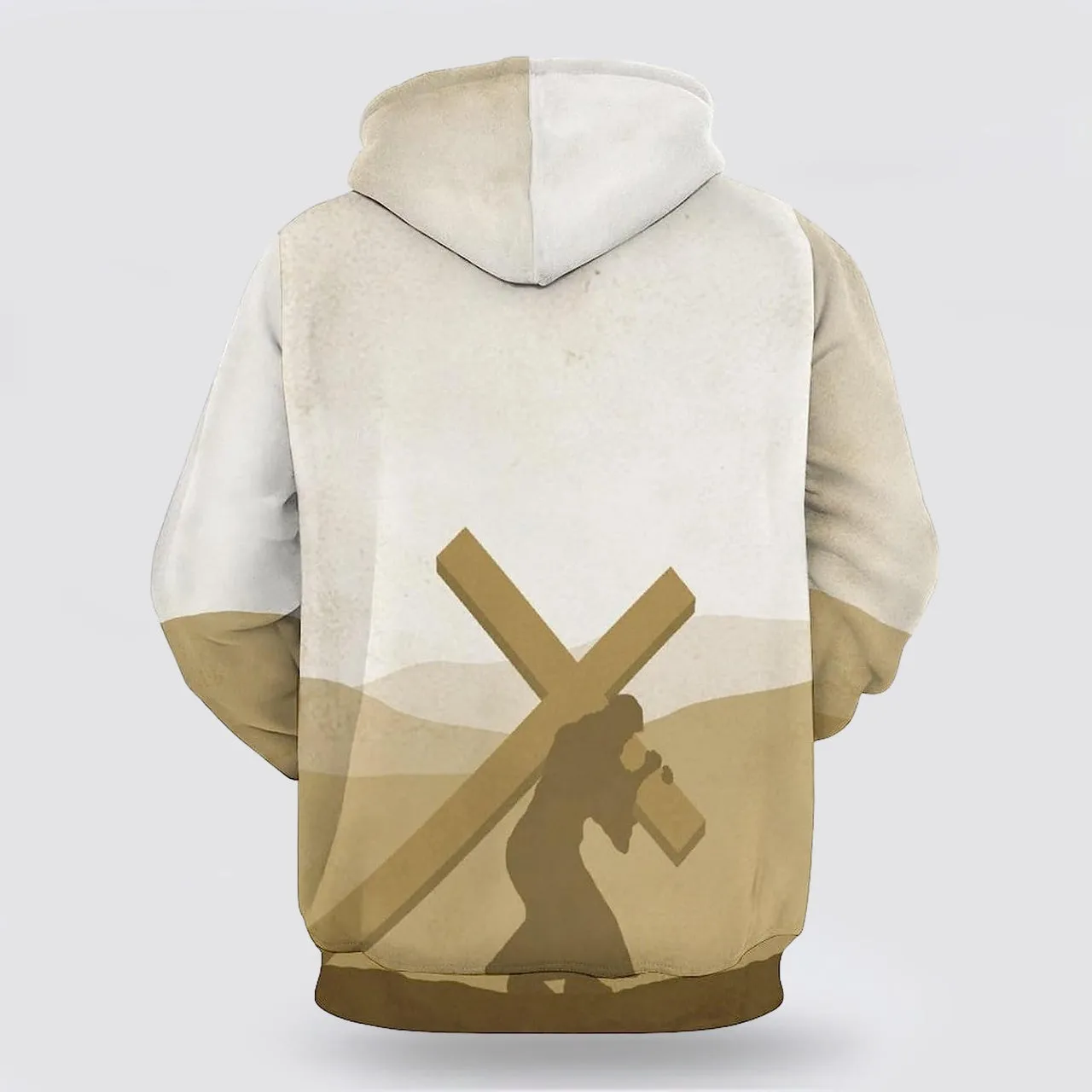 Christ Carrying The Cross 3d Hoodies For Women Men - Christian Apparel Hoodies