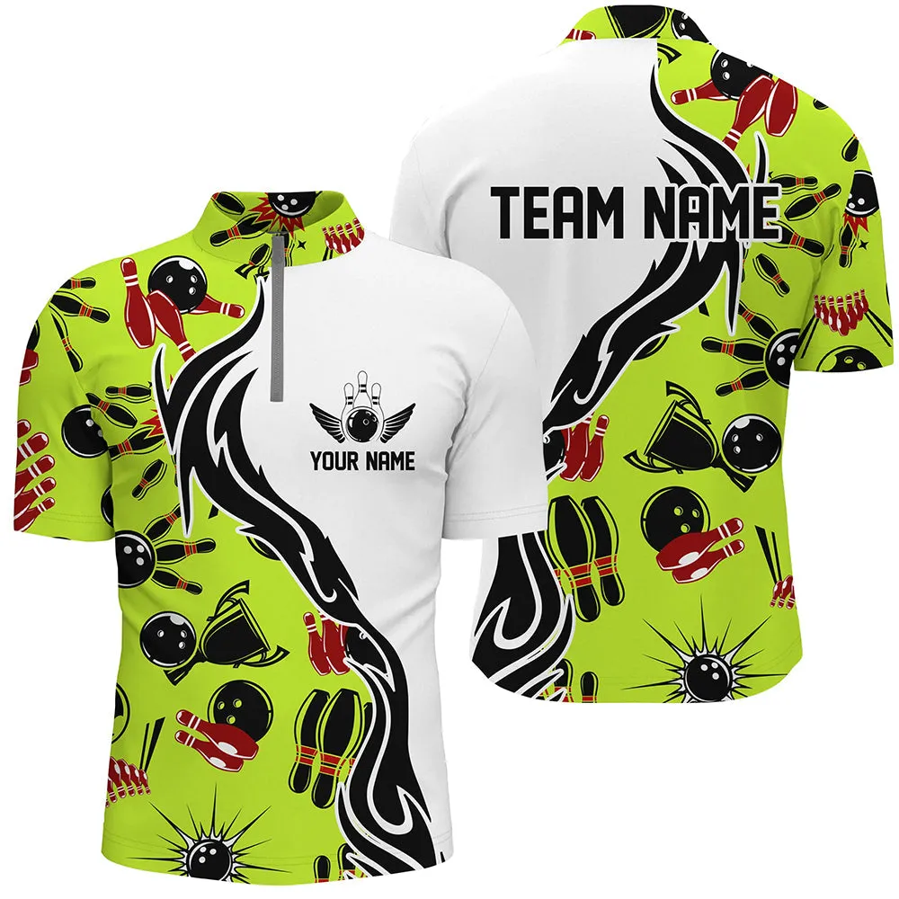 Custom Bowling Shirts For Men And Women, Personalized Bowling Team Jerseys Bowling Pattern