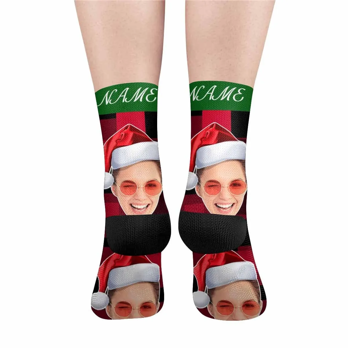 Custom Face&Name Christmas Socks