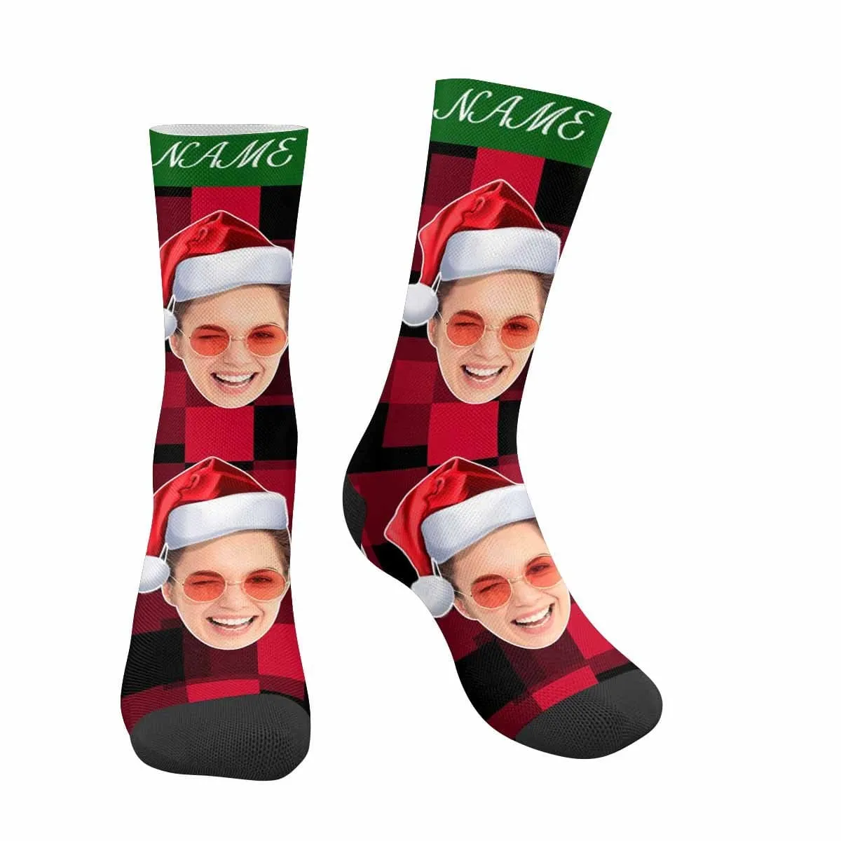 Custom Face&Name Christmas Socks