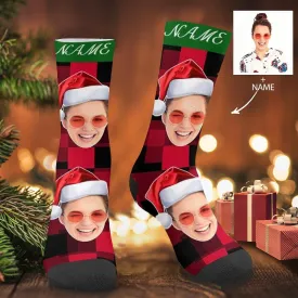 Custom Face&Name Christmas Socks