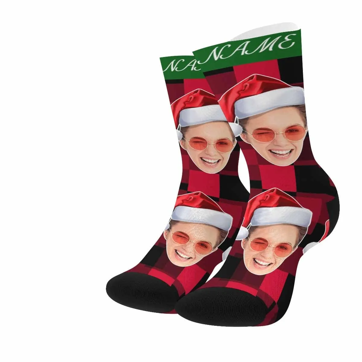 Custom Face&Name Christmas Socks