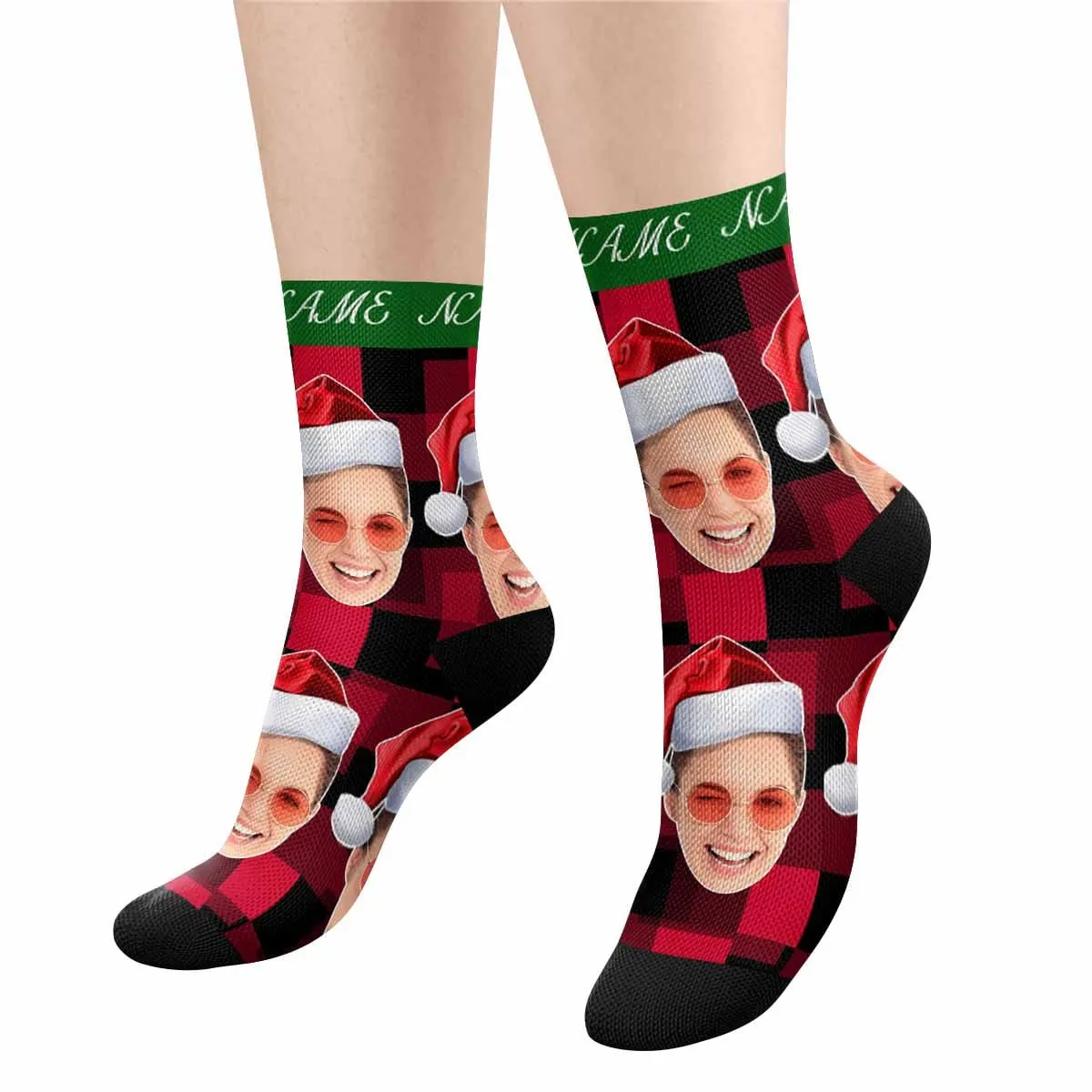 Custom Face&Name Christmas Socks