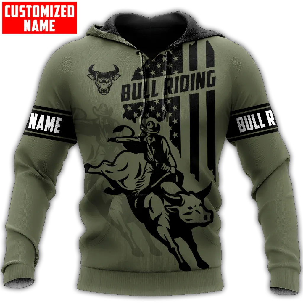 Customized Bull Riding Hoodies For Men And Women, American Cowboy Hoodies