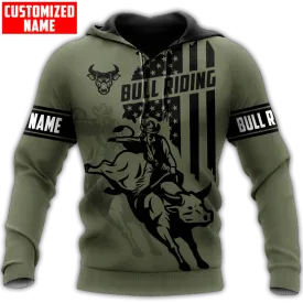 Customized Bull Riding Hoodies For Men And Women, American Cowboy Hoodies