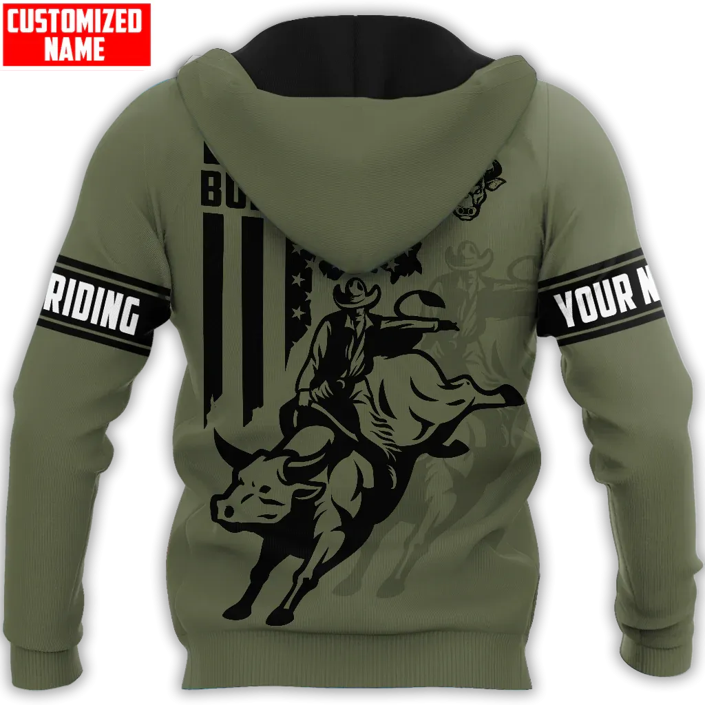 Customized Bull Riding Hoodies For Men And Women, American Cowboy Hoodies