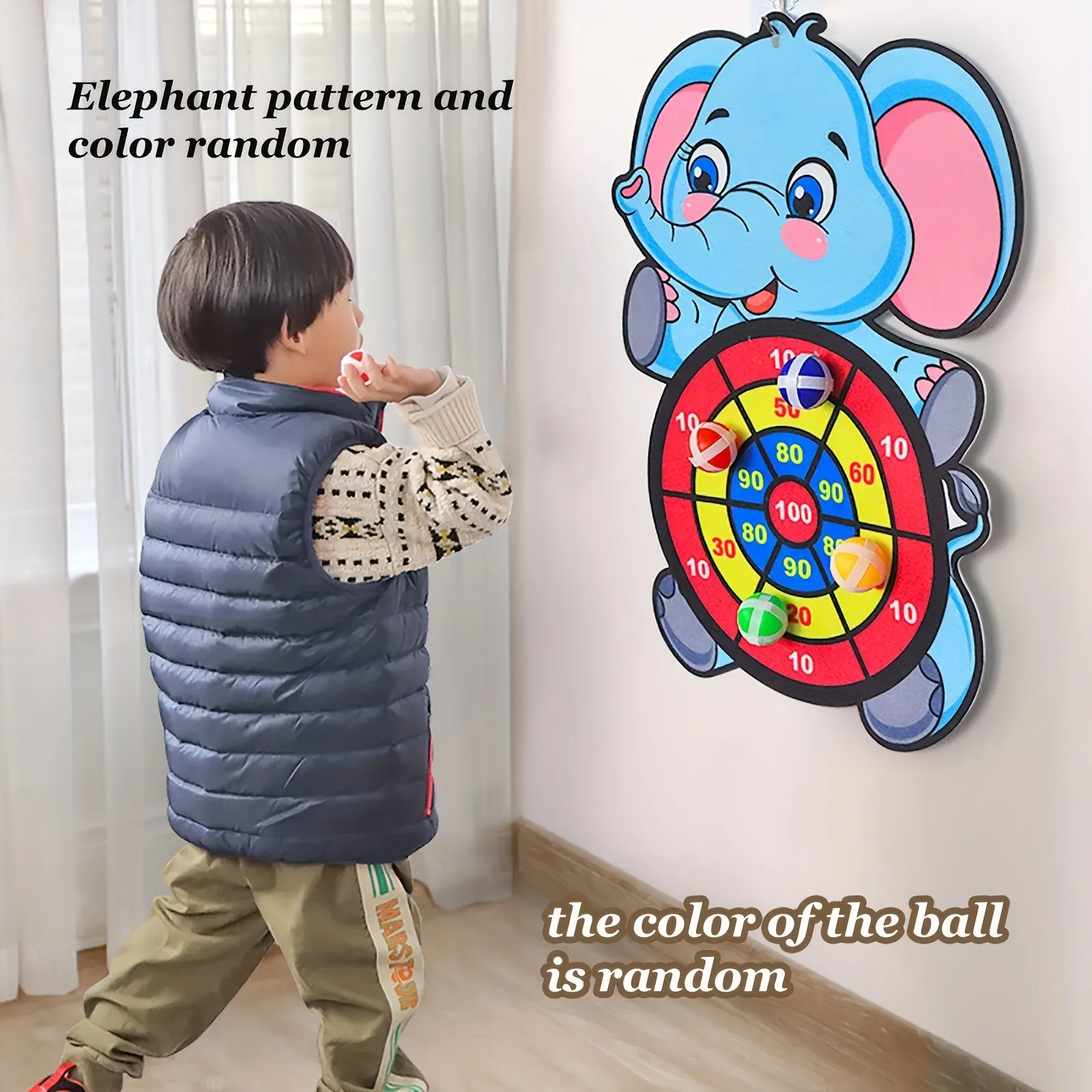 Elephant Dart Board Game Fun ParentChild Interaction Toy