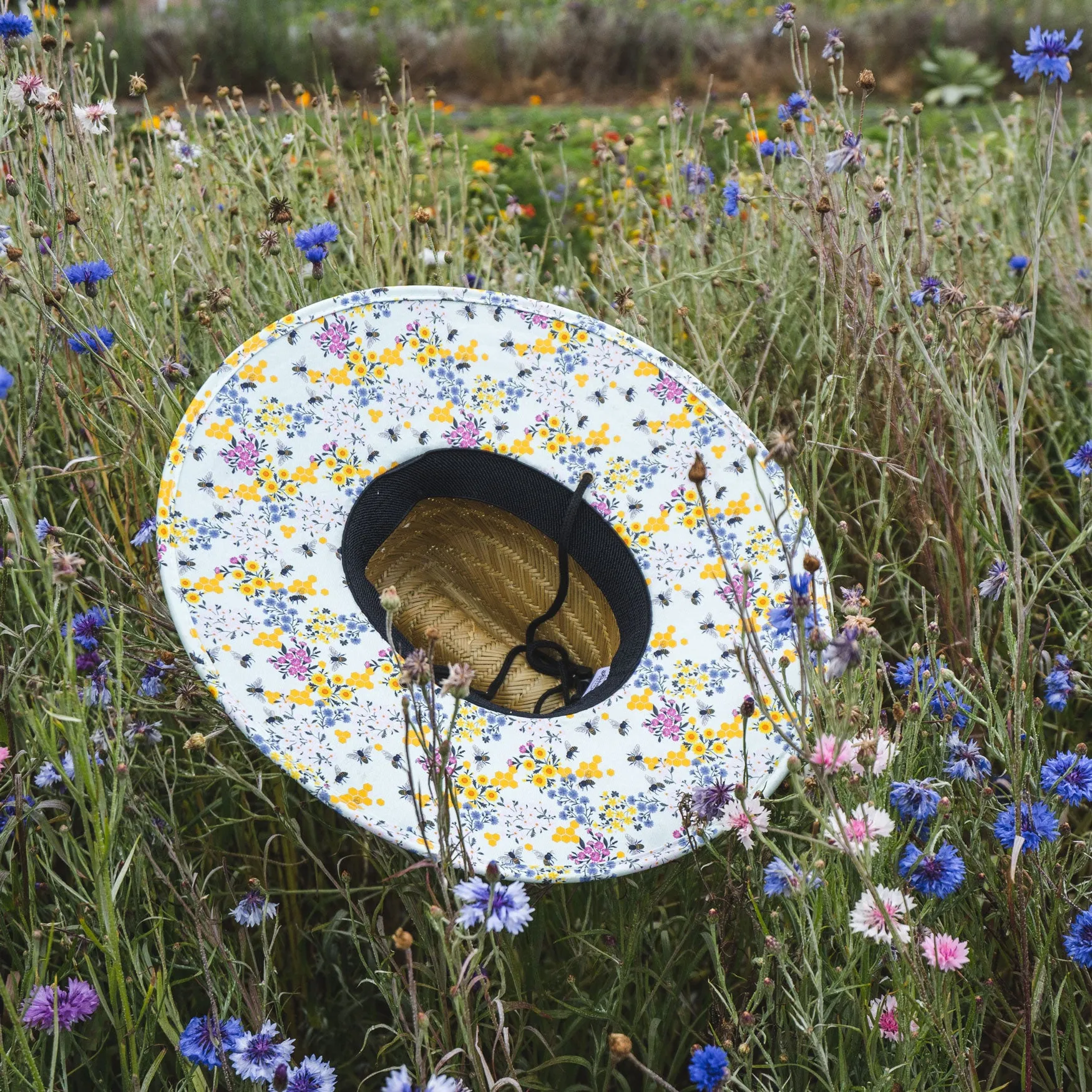 Farmers Defense Straw Hat - Save the Bee's Cream