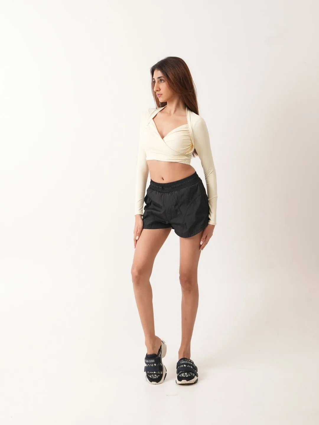 Finish Line Shorts in Basic Black