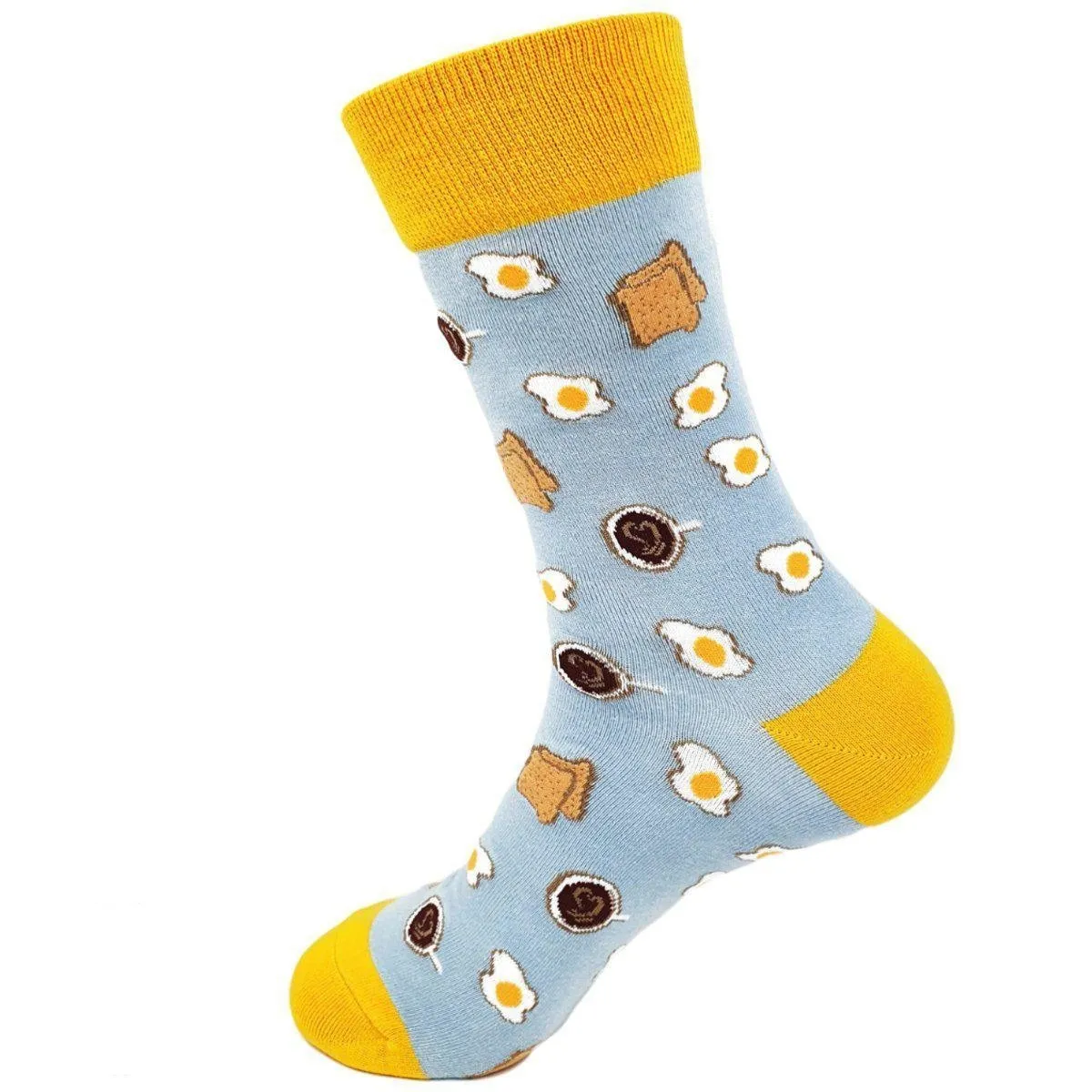 Food Socks Toast & Egg | Grey