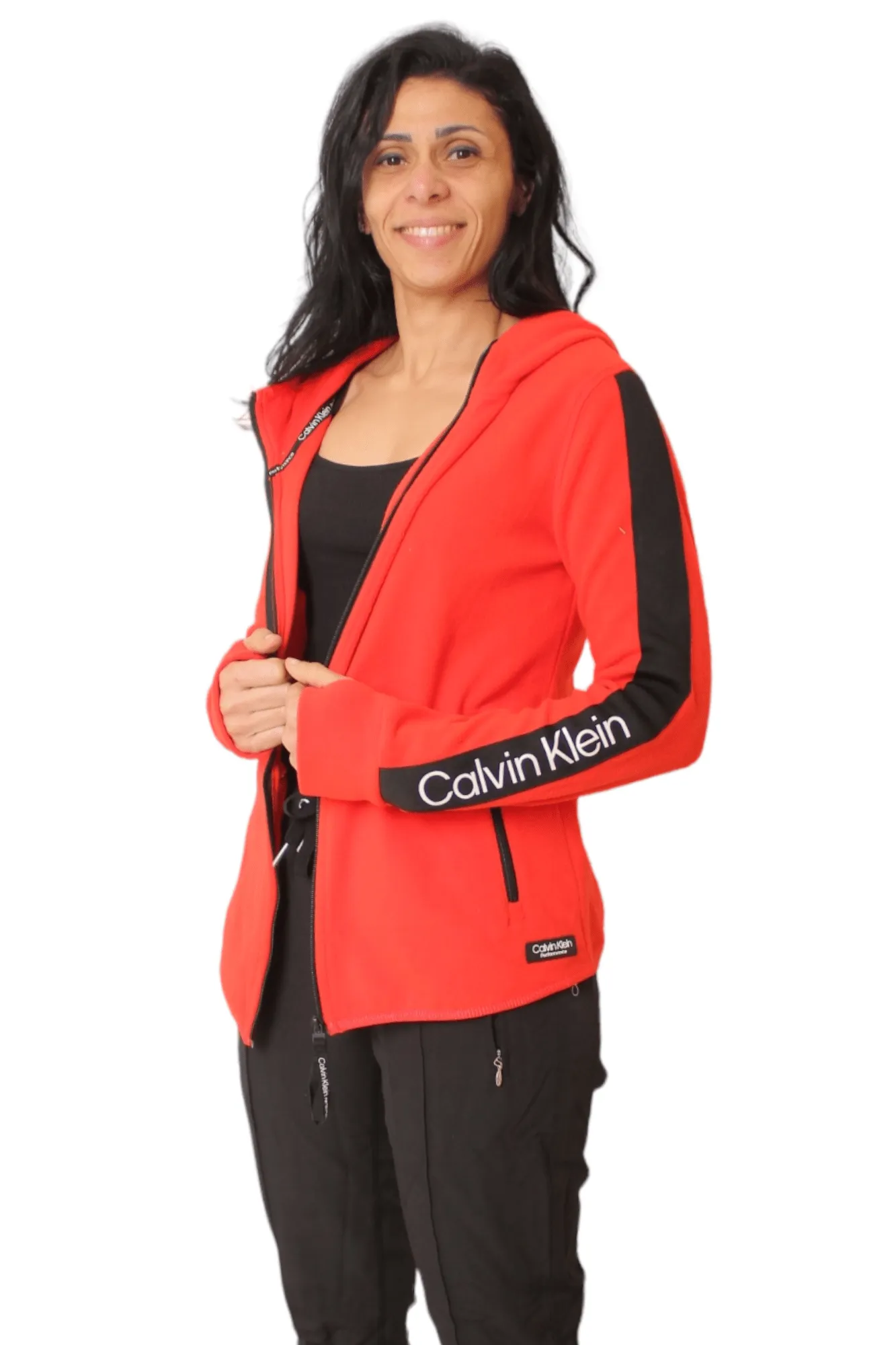 Full Zipper Jacket - CK - (shoulder writing) Red