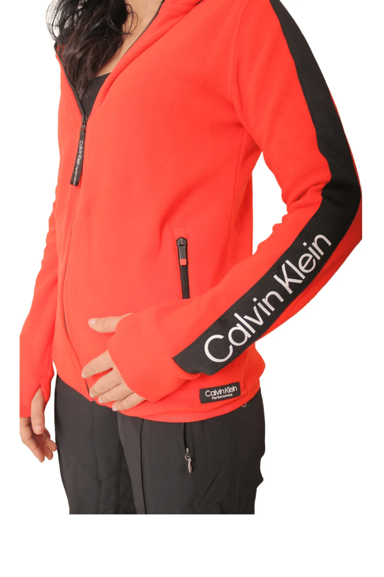 Full Zipper Jacket - CK - (shoulder writing) Red