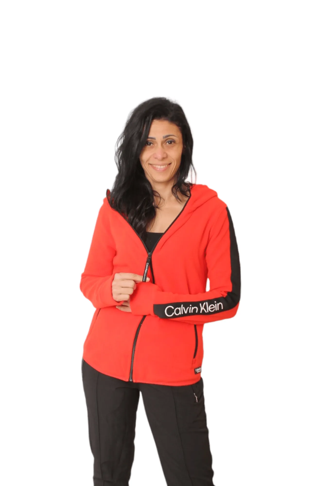 Full Zipper Jacket - CK - (shoulder writing) Red