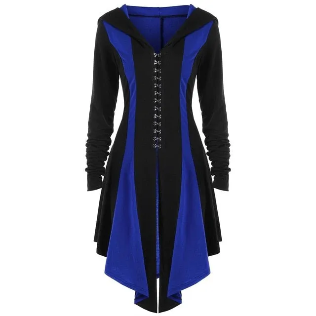 Gothic Long Lace Up Cardigan Coat