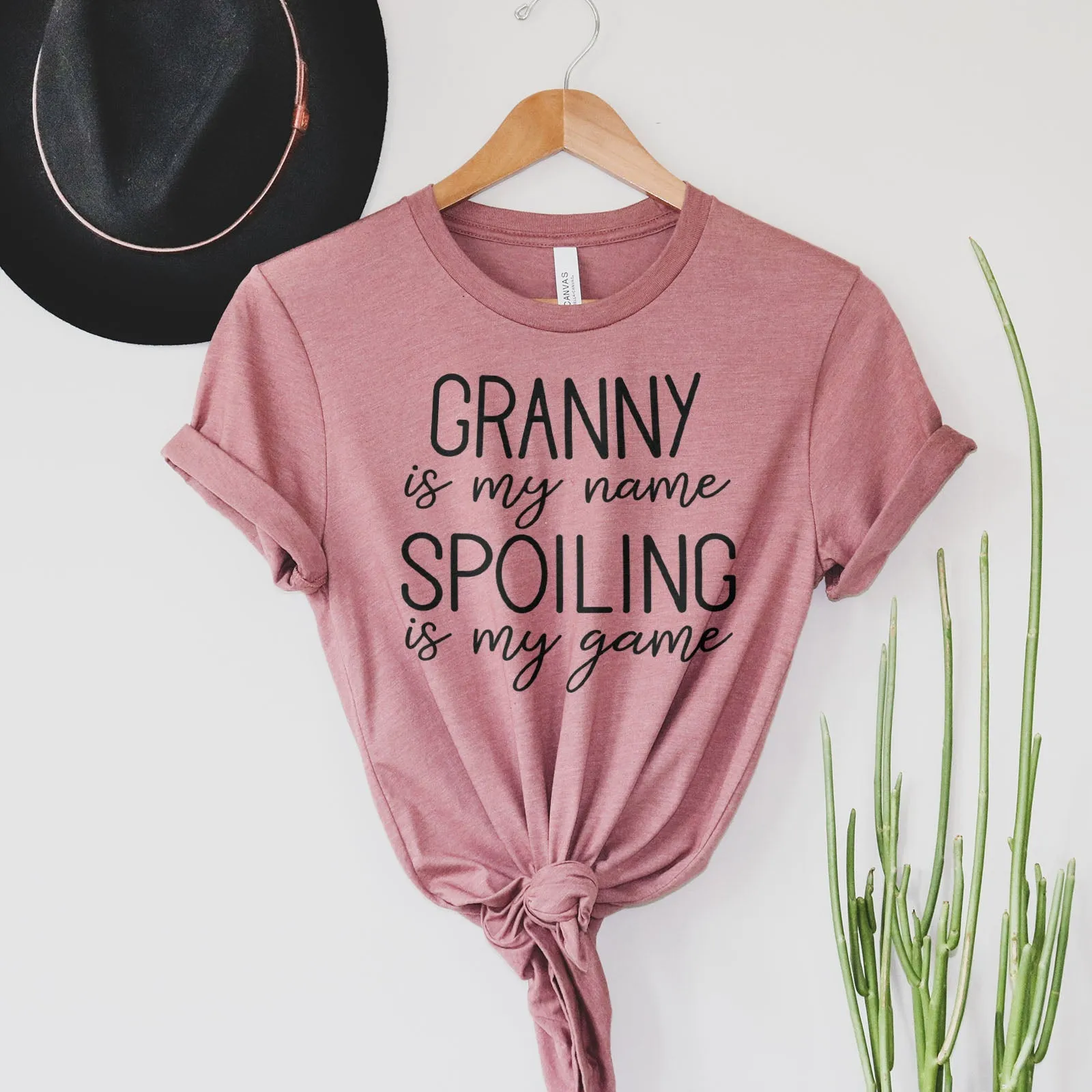 Granny Is My Name Spoiling Is My Game Shirts For Women - Christian Shirts for Women - Religious Tee Shirts