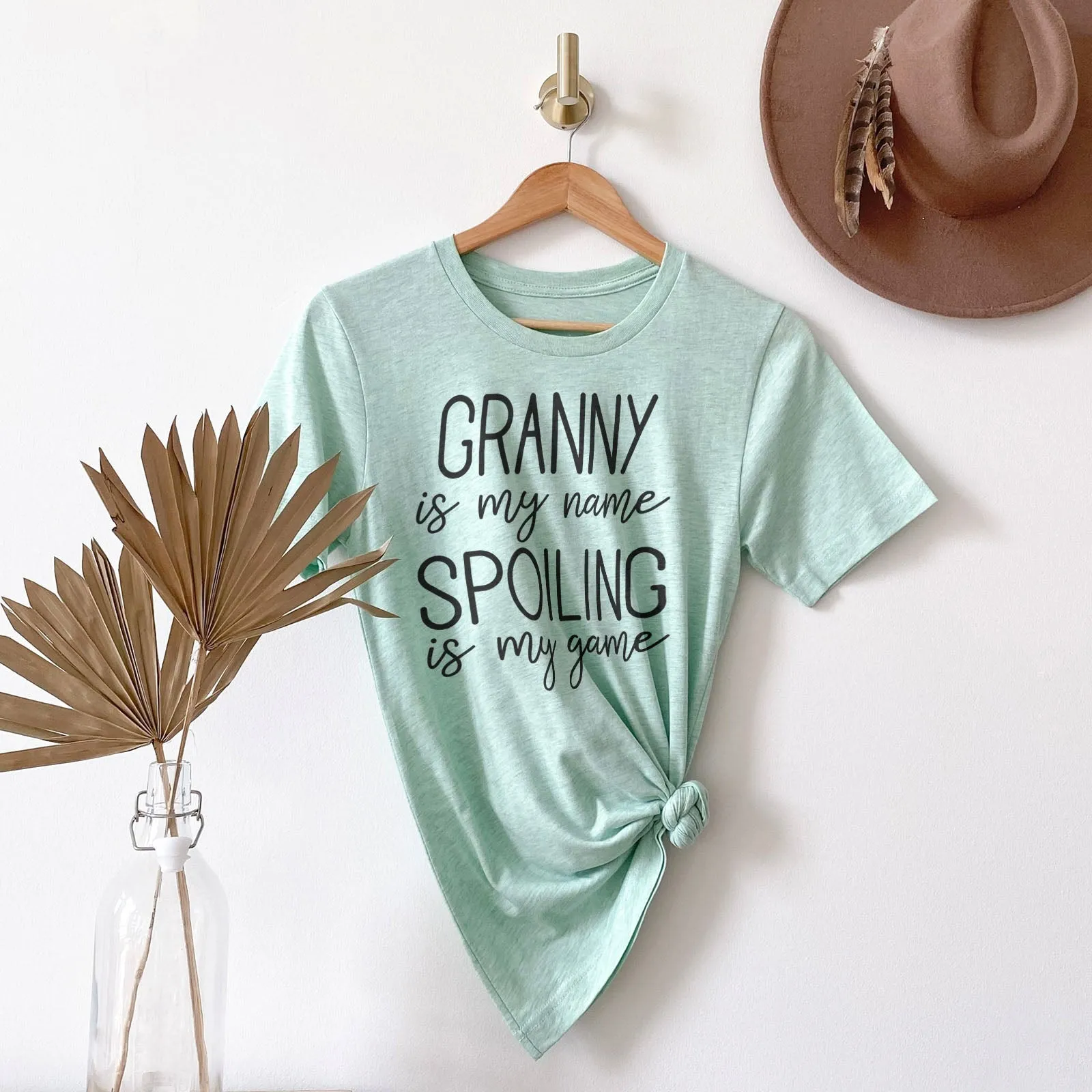 Granny Is My Name Spoiling Is My Game Shirts For Women - Christian Shirts for Women - Religious Tee Shirts