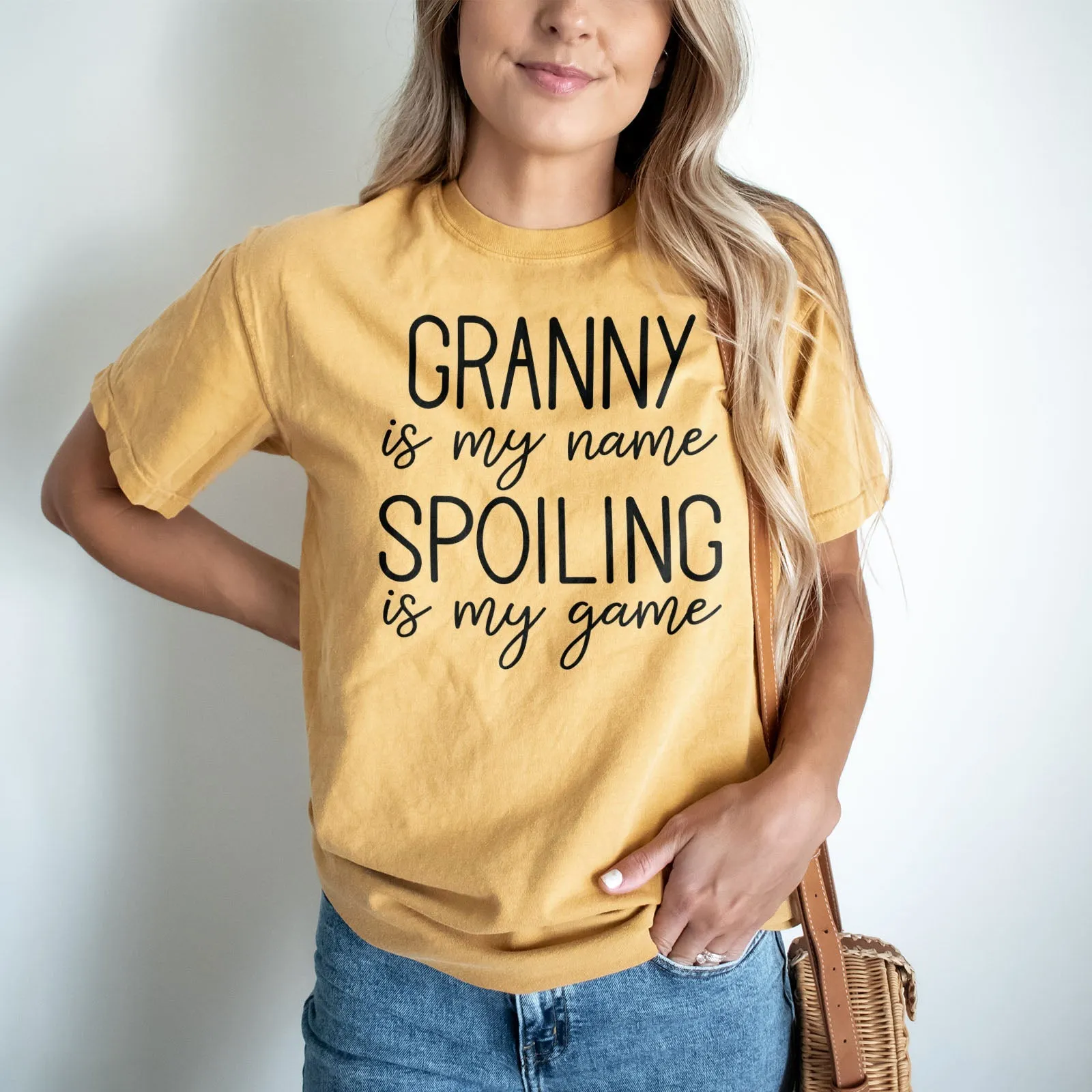 Granny Is My Name Spoiling Is My Game Shirts For Women - Christian Shirts for Women - Religious Tee Shirts