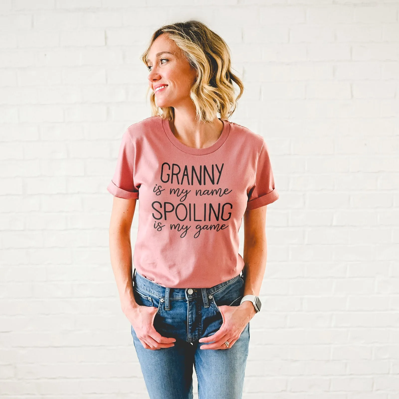 Granny Is My Name Spoiling Is My Game Shirts For Women - Christian Shirts for Women - Religious Tee Shirts