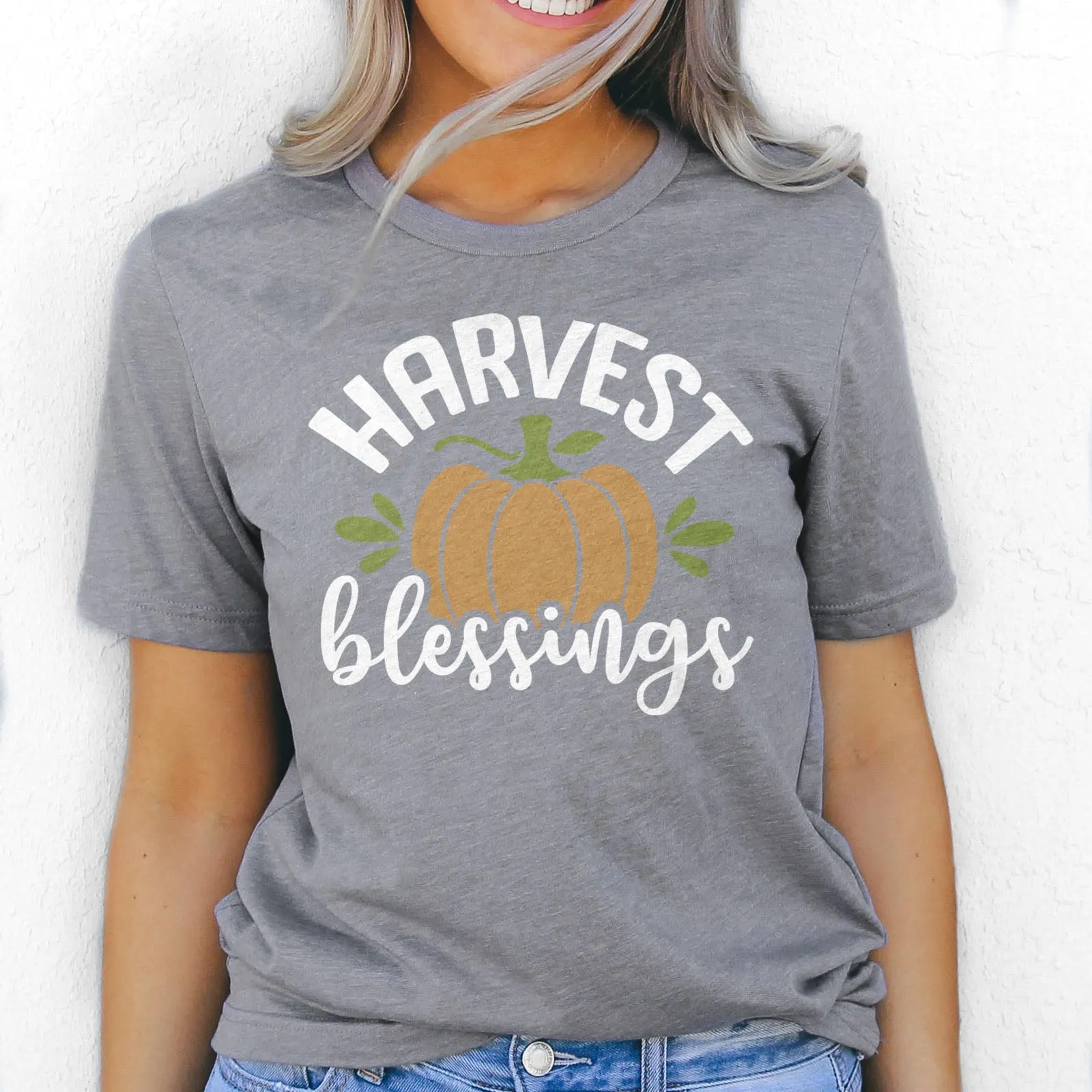 Harvest Blessings Tee Shirts For Women - Christian Shirts for Women - Religious Tee Shirts