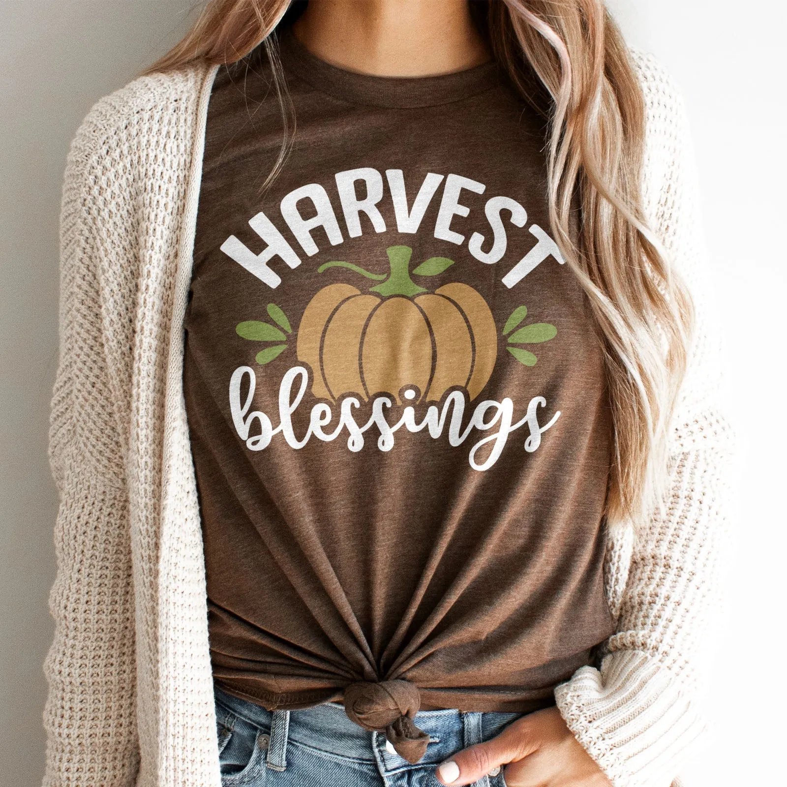 Harvest Blessings Tee Shirts For Women - Christian Shirts for Women - Religious Tee Shirts