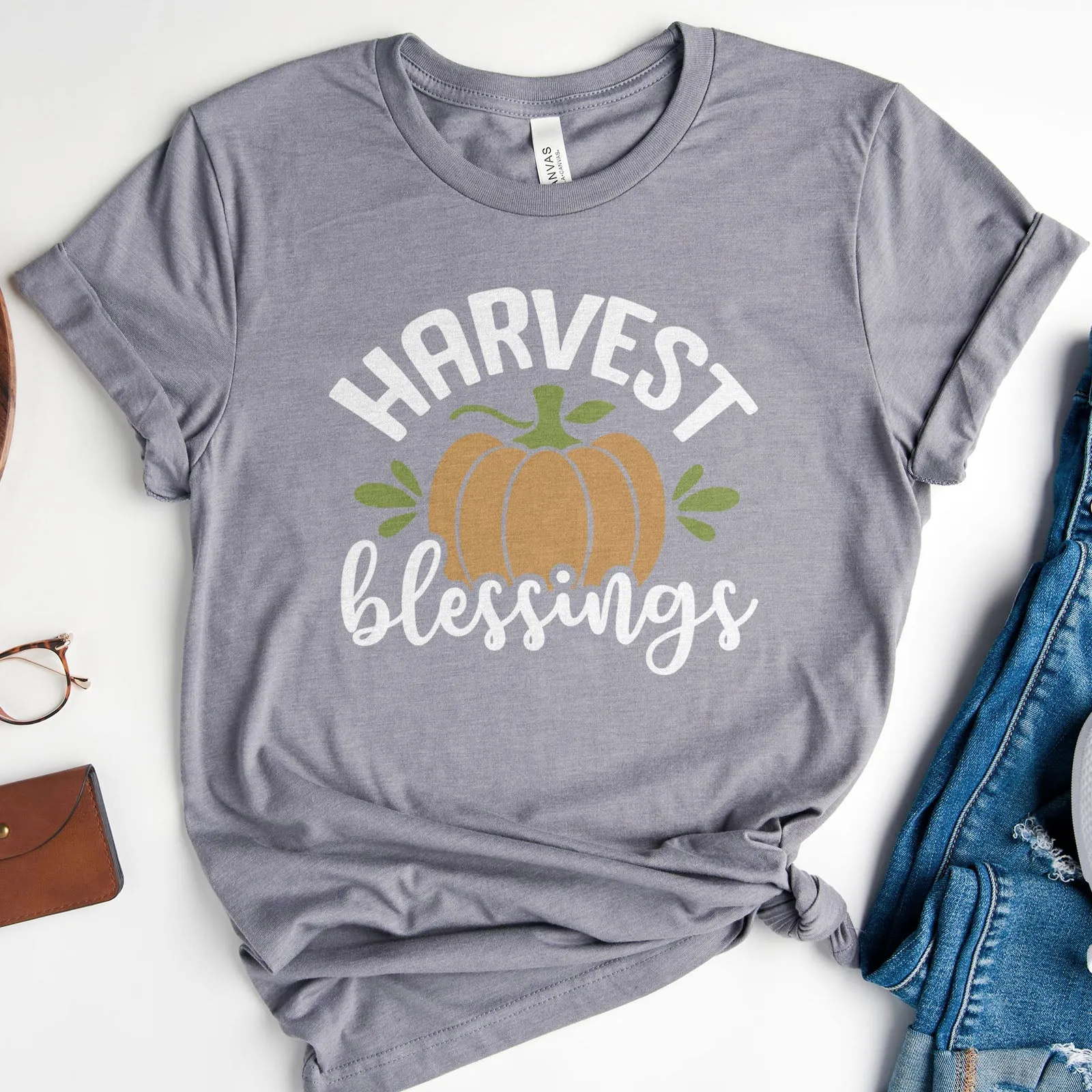 Harvest Blessings Tee Shirts For Women - Christian Shirts for Women - Religious Tee Shirts