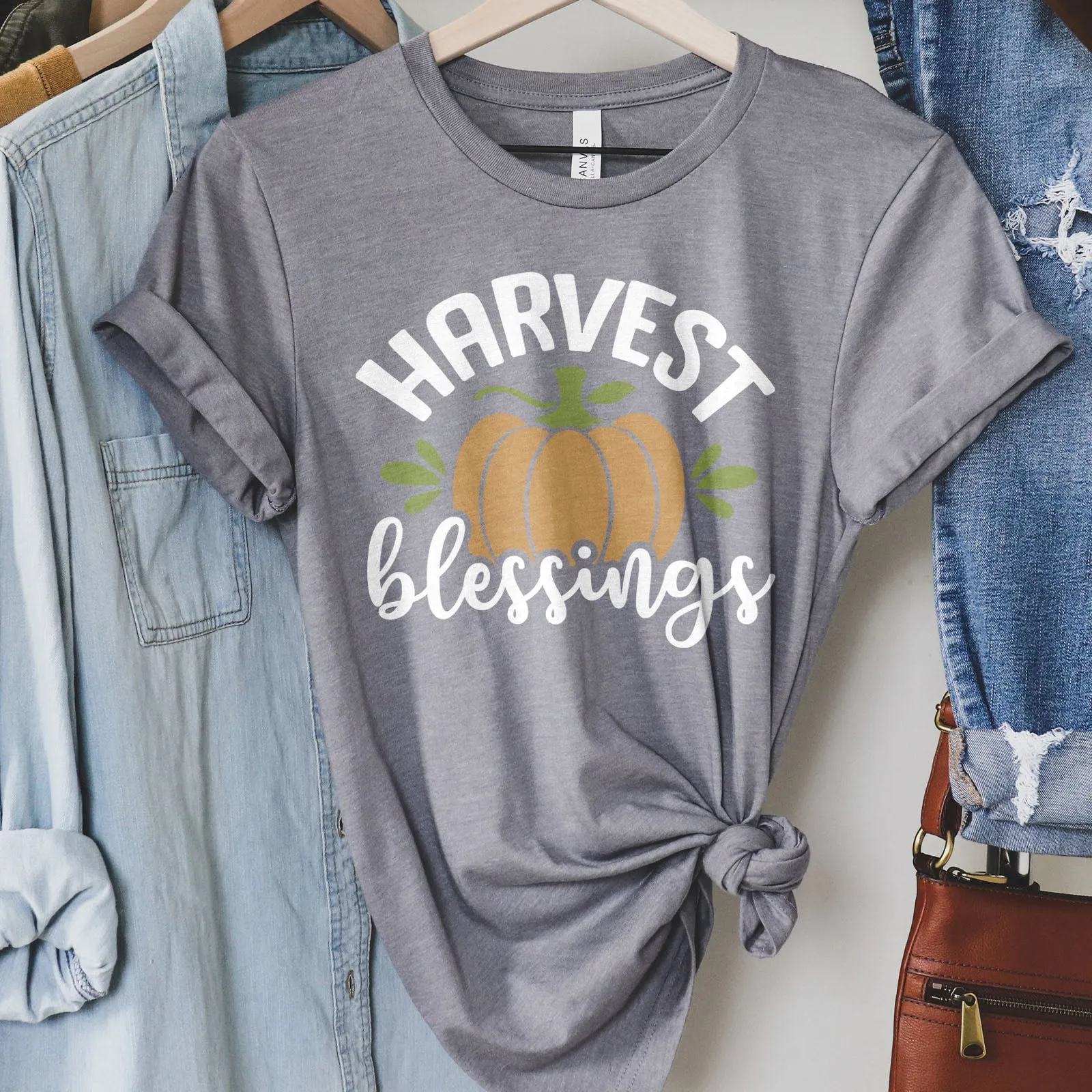 Harvest Blessings Tee Shirts For Women - Christian Shirts for Women - Religious Tee Shirts