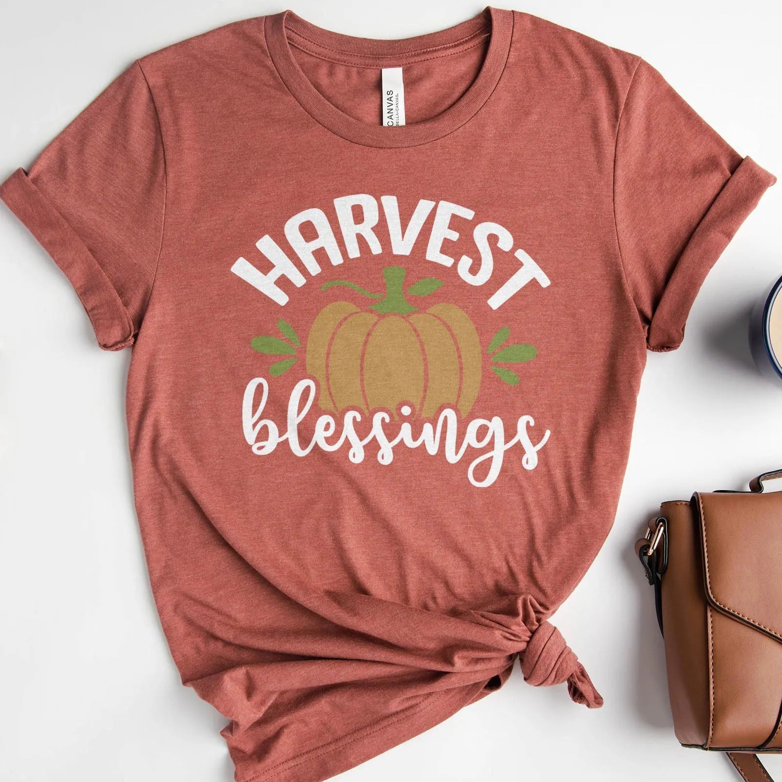 Harvest Blessings Tee Shirts For Women - Christian Shirts for Women - Religious Tee Shirts