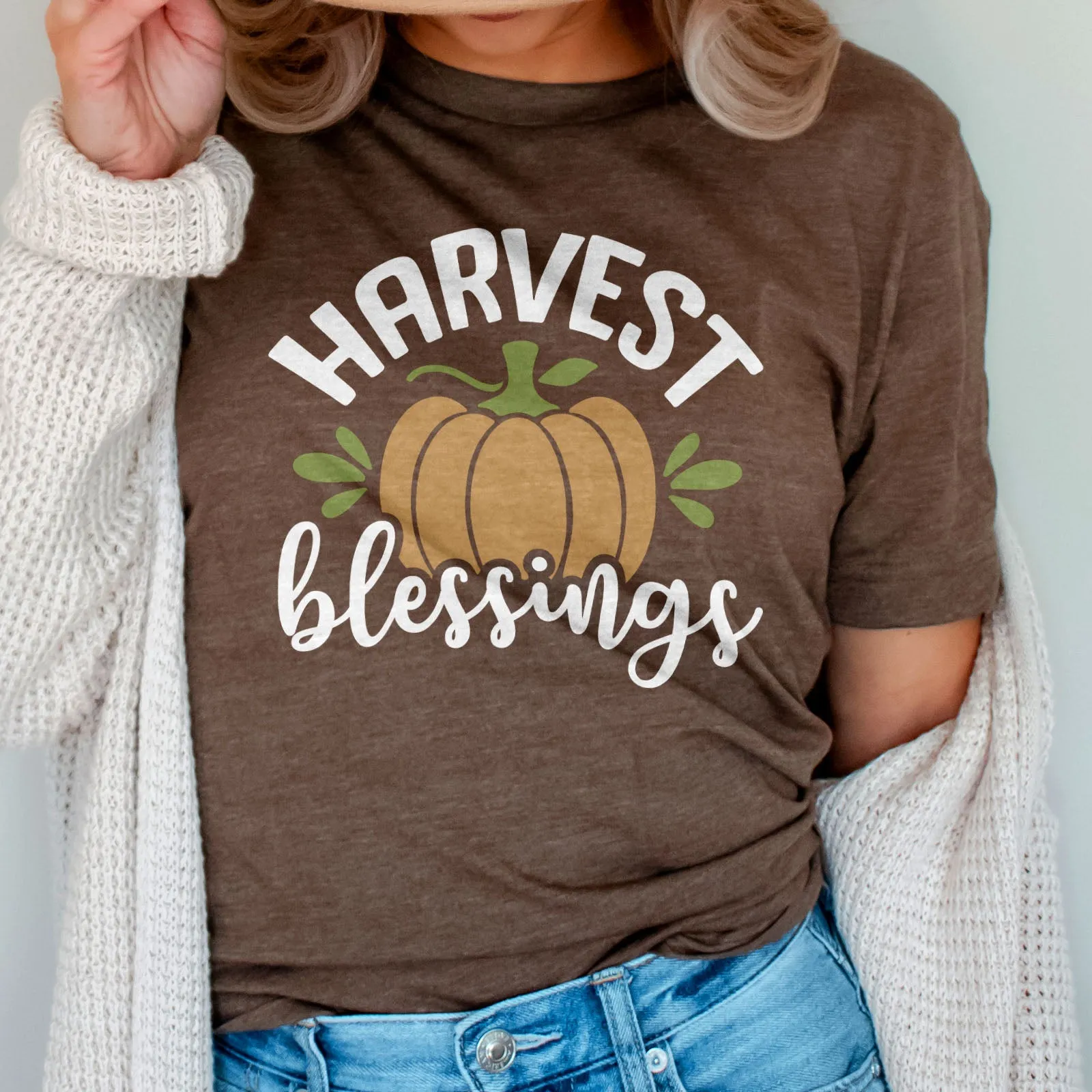 Harvest Blessings Tee Shirts For Women - Christian Shirts for Women - Religious Tee Shirts