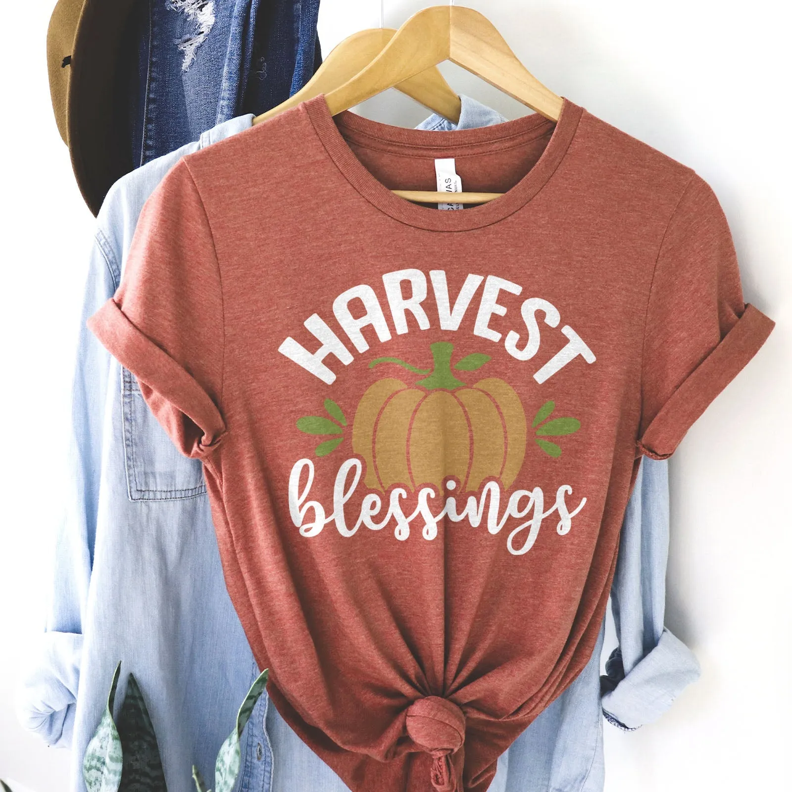 Harvest Blessings Tee Shirts For Women - Christian Shirts for Women - Religious Tee Shirts