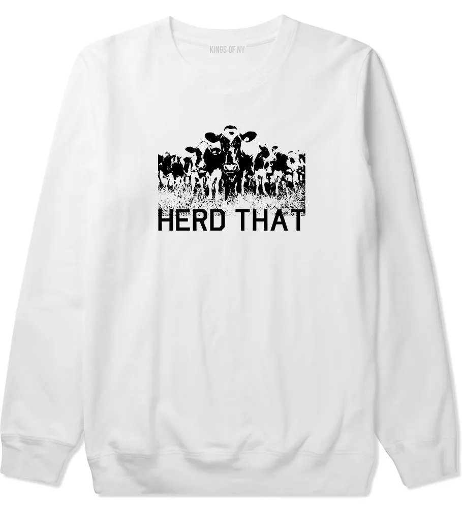 Herd That Cow Mens Crewneck Sweatshirt