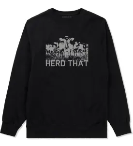 Herd That Cow Mens Crewneck Sweatshirt