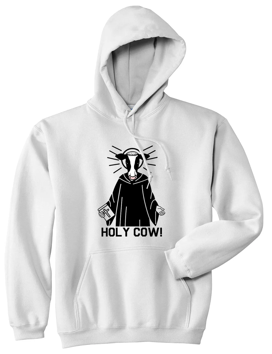 Holy Cow Funny Mens Pullover Hoodie