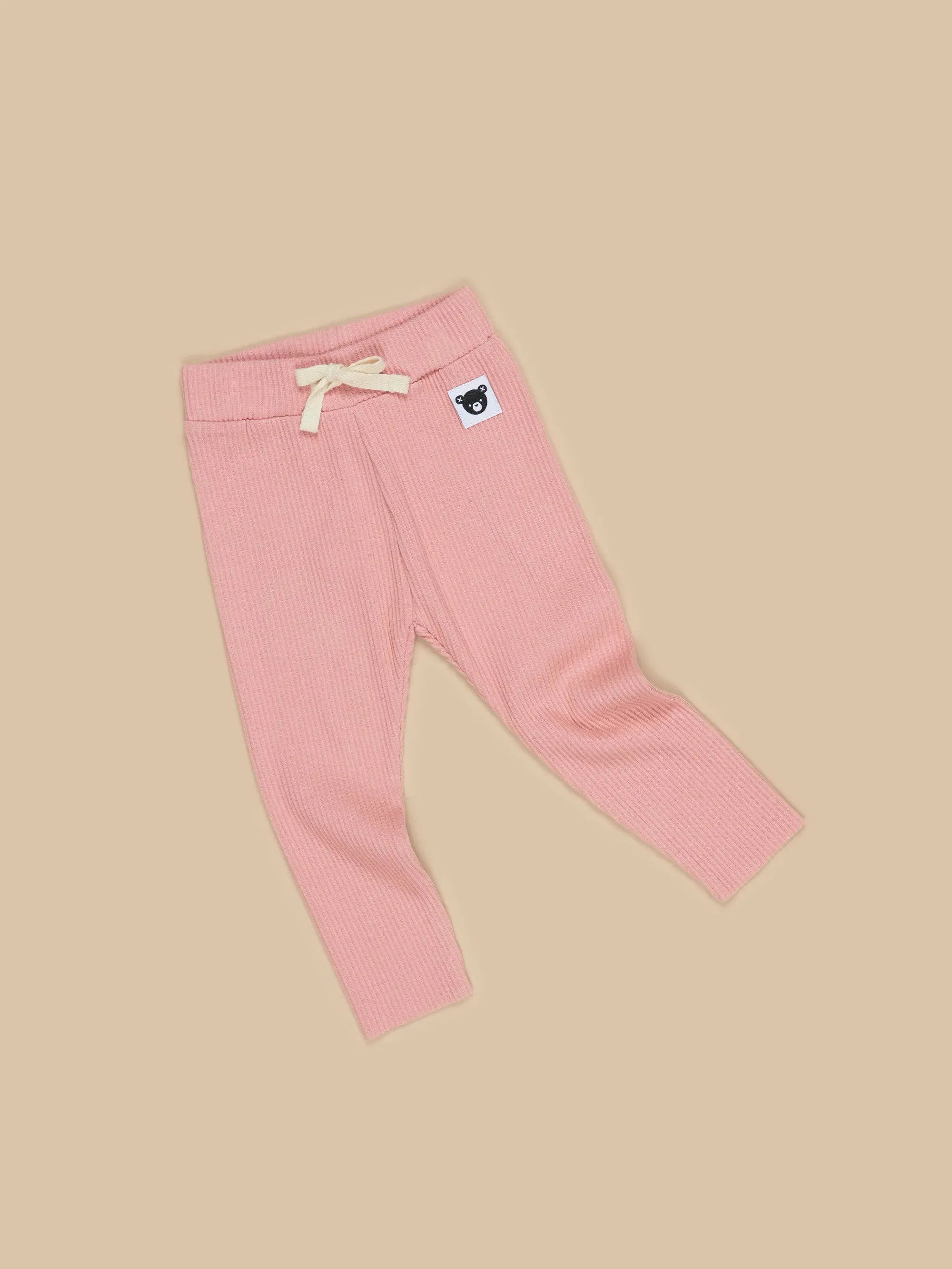 Huxbaby Dusty Rose Rib Leggings