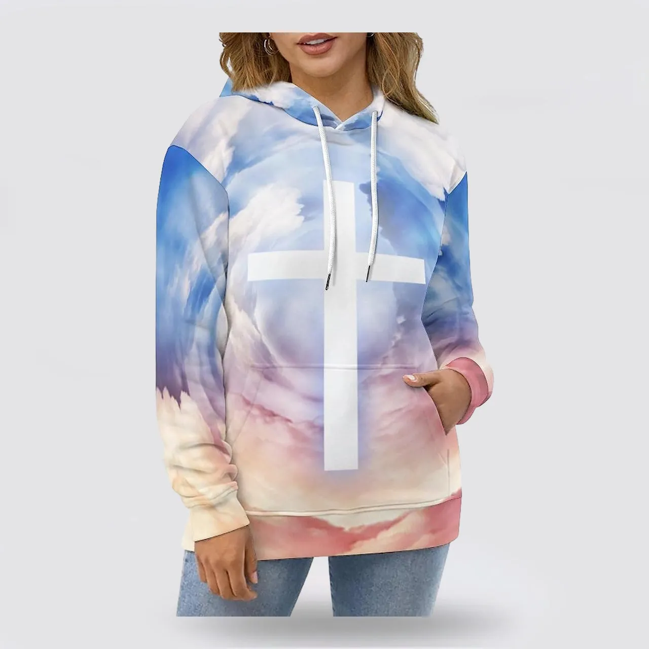 Jesus Cross 3d Hoodies For Women Men - Christian Apparel Hoodies