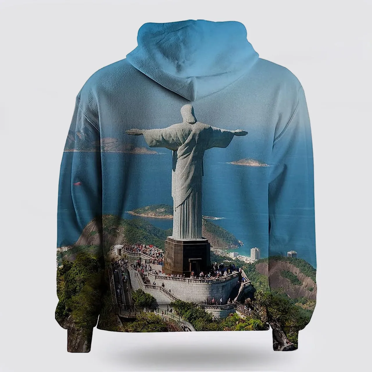 Jesus Statue 3d Hoodies For Women Men - Christian Apparel Hoodies