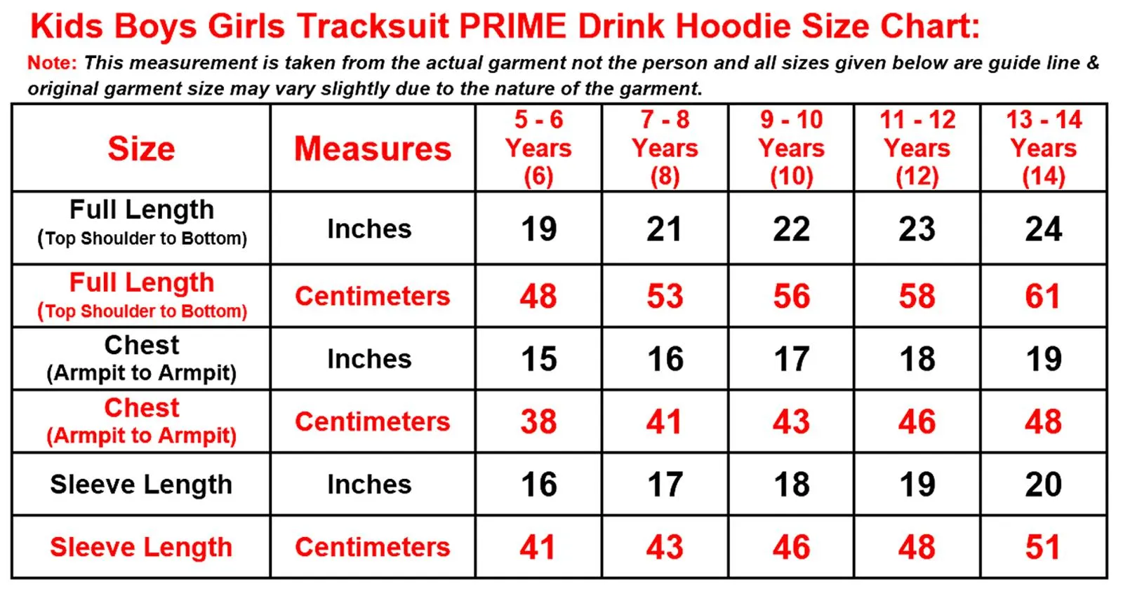 Kids Prime Hoodie - 5 to 6 Years