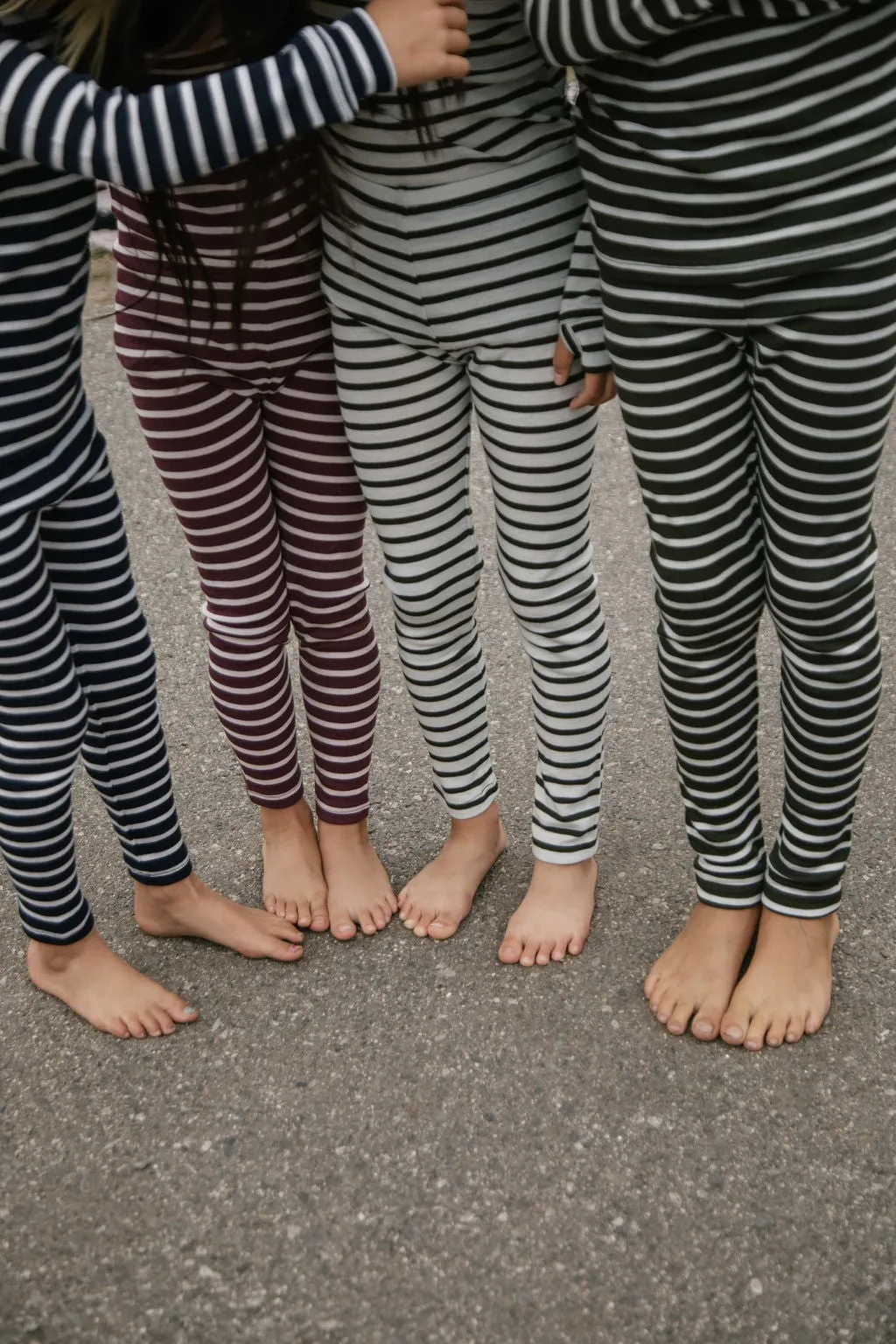 Kids Thermal Bottoms - Stripes